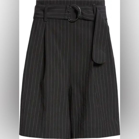 NWT Akris Punto Fiorellina belted techno‎ crepe Bermuda shorts Size 4 - Picture 5 of 8